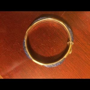 Gold and marble bangle